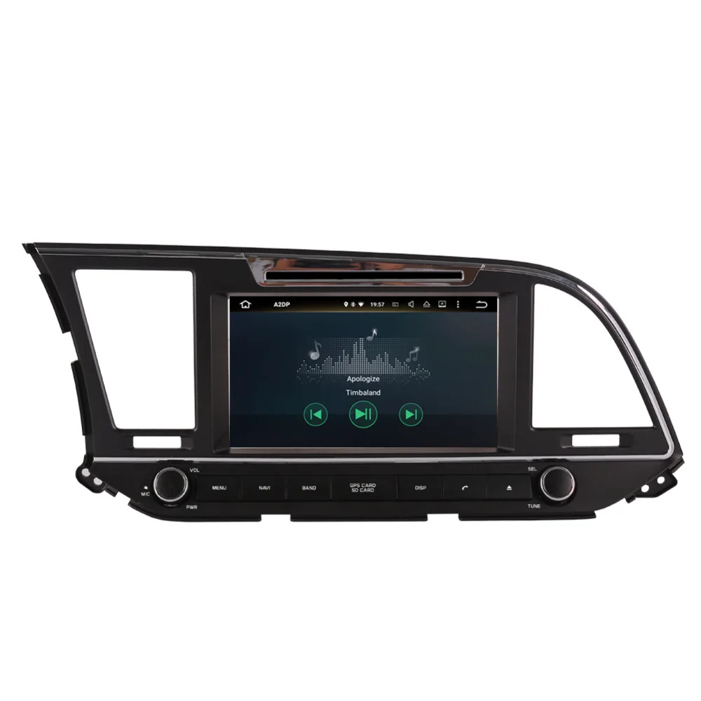 Android 8 0 Восьмиядерный 4 Гб ОЗУ автомобильный DVD-плеер Радио стерео для Hyundai Elantra/