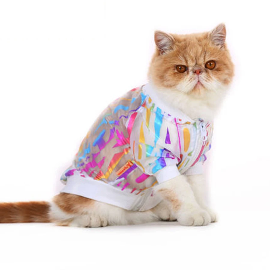 Cat Clothes Summer Sunscreen Shirt Colorful Cloth Pet Jacket Lindo Abrigo Gato Funny Kitten Clothes Roupa Gato Pet Shop 90L0085
Cat Clothes Summer Sunscreen Shirt Colorful Cloth Pet Jacket Lindo Abrigo Gato Funny Kitten Clothes Roupa Gato Pet Shop 90L0085