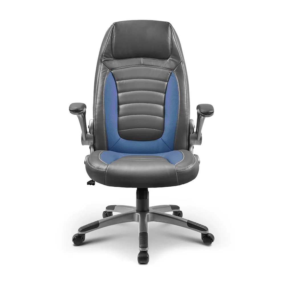Executive Office Chair with Flip-up Arms, Ergonomic Adjustable Bonded Leather Computer Desk Chair with Removable Lumbar Support
Executive Office Chair with Flip-up Arms, Ergonomic Adjustable Bonded Leather Computer Desk Chair with Removable Lumbar Support