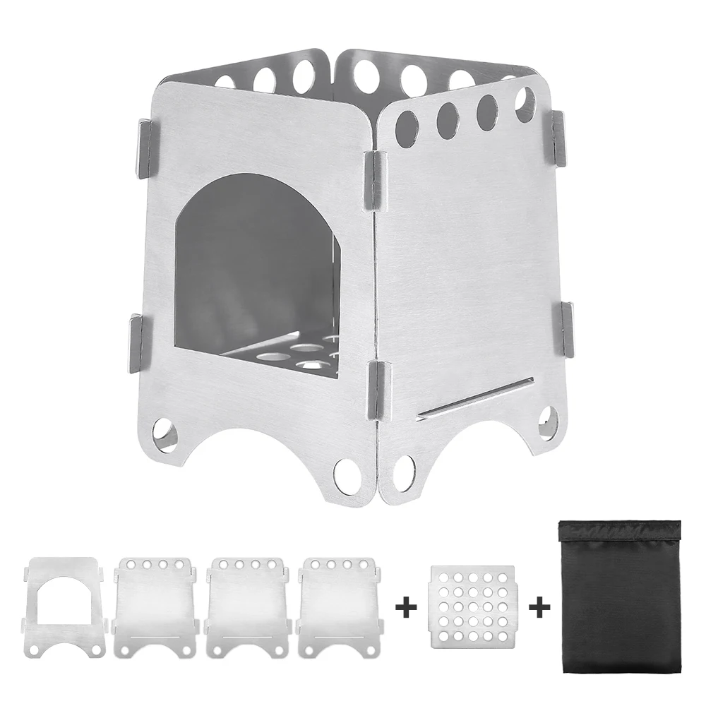 Ultralight Camping Wood Stove Folding Pocket Stove Outdoor Backpacking Cooking Wood Burning Stove Hiking Picnic Stove
Ultralight Camping Wood Stove Folding Pocket Stove Outdoor Backpacking Cooking Wood Burning Stove Hiking Picnic Stove