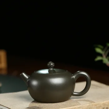 Yixing manual recommended undressed ore azure mud round pearl pot of kung fu tea set home office gift teapot
Yixing manual recommended undressed ore azure mud round pearl pot of kung fu tea set home office gift teapot