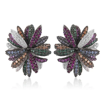 GODKI Trendy Multicolor Daisy Flower Stud Earrings For Women Wedding Cubic Zircon CZ Dubai Indian Bridal Earrings Bohemia Hot
GODKI Trendy Multicolor Daisy Flower Stud Earrings For Women Wedding Cubic Zircon CZ Dubai Indian Bridal Earrings Bohemia Hot