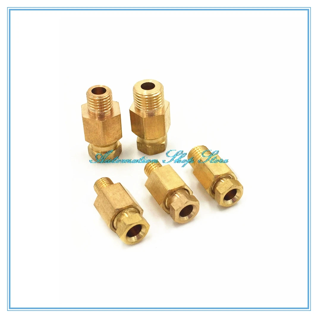 Compression Ferrule Tube Compression Fitting 4 6 8mm OD Tube Connector Machine tool lubrication Brass oil Pipe Fitting
Compression Ferrule Tube Compression Fitting 4 6 8mm OD Tube Connector Machine tool lubrication Brass oil Pipe Fitting