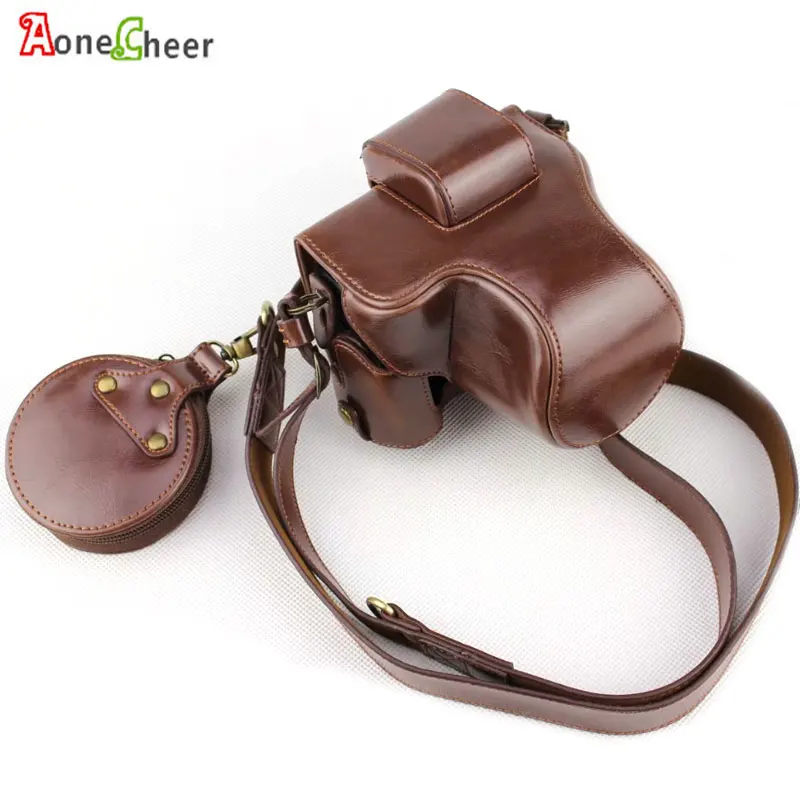 Luxury Leather Case Cover for Canon EOS M50 (15-45 lens) Camera with Battery Openning Lens Cap/ Battery Storage Bag Camera Strap
Luxury Leather Case Cover for Canon EOS M50 (15-45 lens) Camera with Battery Openning Lens Cap/ Battery Storage Bag Camera Strap