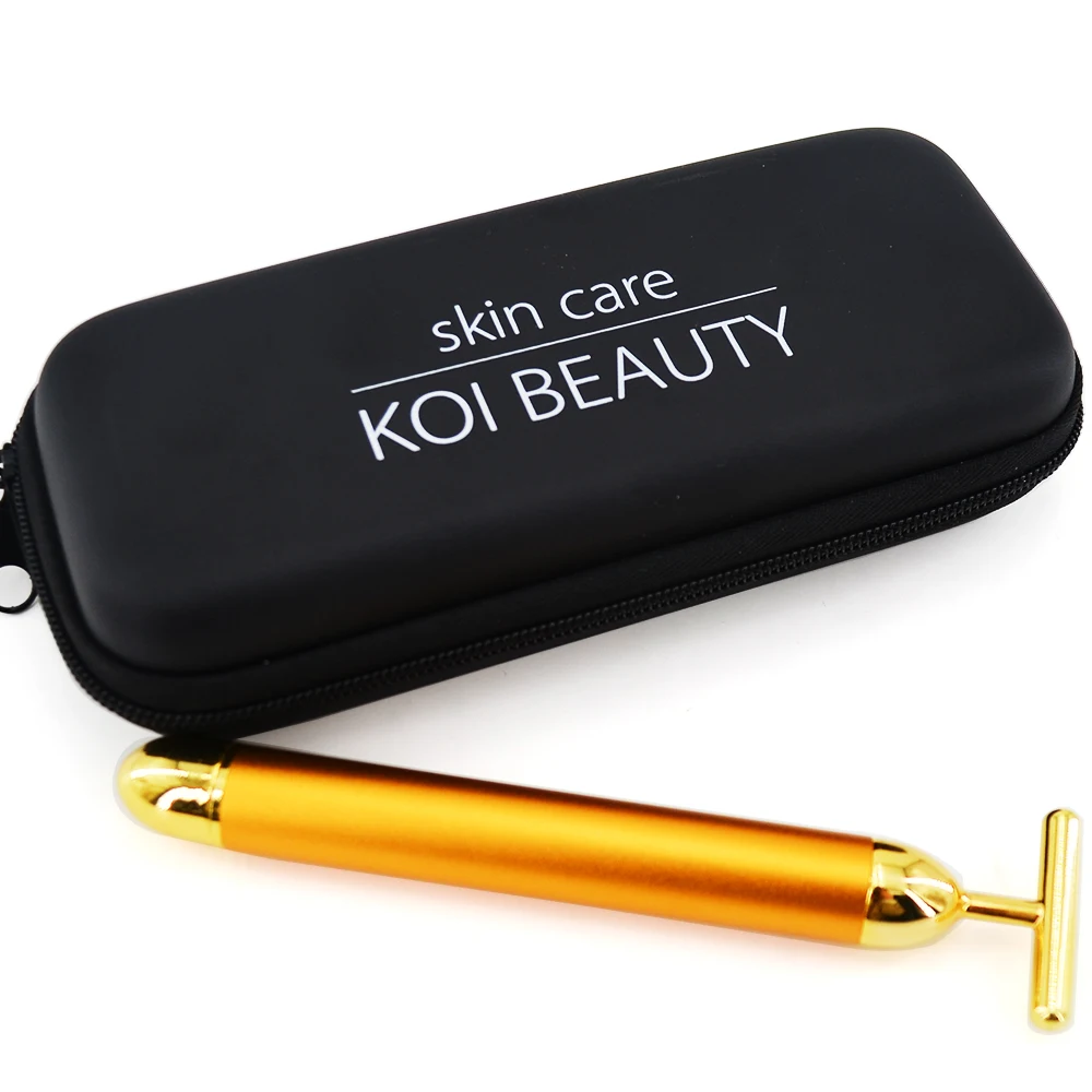Slimming Face roller 24k Gold Colour Vibration Facial Beauty Roller Massager Stick Lift Skin Tightening Wrinkle T Bar
Slimming Face roller 24k Gold Colour Vibration Facial Beauty Roller Massager Stick Lift Skin Tightening Wrinkle T Bar