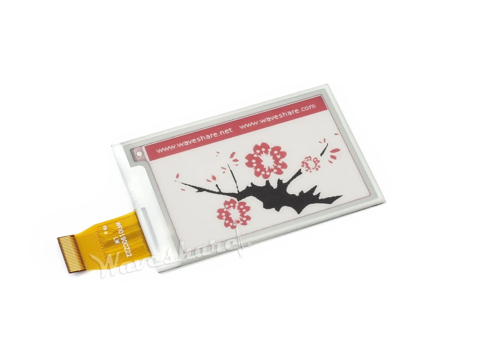 264x176, 2.7inch E-Ink display panel B No PCB, three-color: red, black, white, SPI Interface, No Backlight,
264x176, 2.7inch E-Ink display panel B No PCB, three-color: red, black, white, SPI Interface, No Backlight,