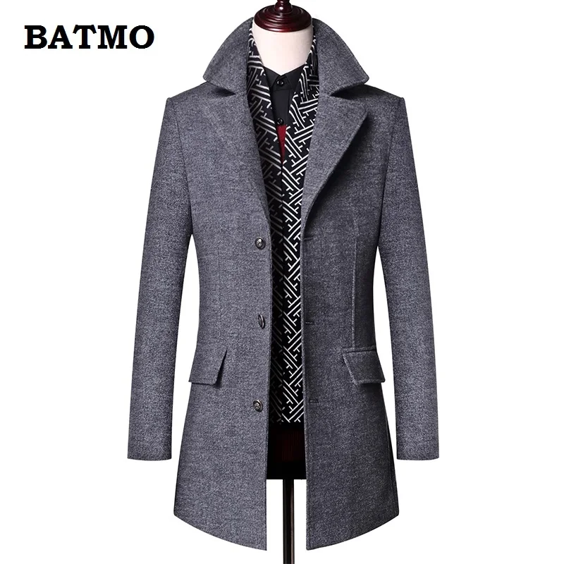 BATMO 2019 new arrival winter high quality wool thicked trench coat men,men's gray wool jackets ,plus-size M-3XL,0833
BATMO 2019 new arrival winter high quality wool thicked trench coat men,men's gray wool jackets ,plus-size M-3XL,0833