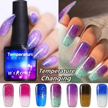 Temperature Color Changing Water-based Manicure Varnish 8ml Thermal Nail Polish Glitter Shinny Shimmer Nail Lacquer
Temperature Color Changing Water-based Manicure Varnish 8ml Thermal Nail Polish Glitter Shinny Shimmer Nail Lacquer