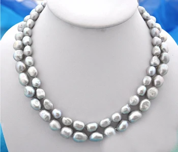 women Jewelry 2 Rows Necklace 10mm Bright Gray pearl Choker Necklace Dangle hook earring highlight Natural Freshwater pearl
women Jewelry 2 Rows Necklace 10mm Bright Gray pearl Choker Necklace Dangle hook earring highlight Natural Freshwater pearl
