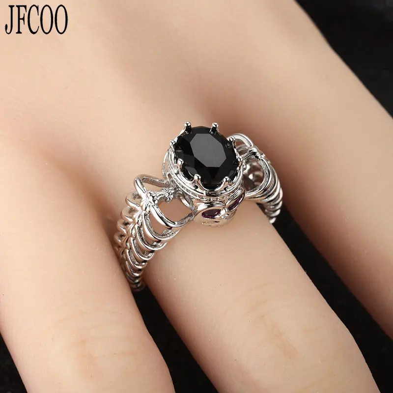 Geometry Black Elliptical Crystal Skull Rings Women Men Punk Style Cubic Zirconia evil silver Skeleton Ring Jewelry Dropshipping
Geometry Black Elliptical Crystal Skull Rings Women Men Punk Style Cubic Zirconia evil silver Skeleton Ring Jewelry Dropshipping