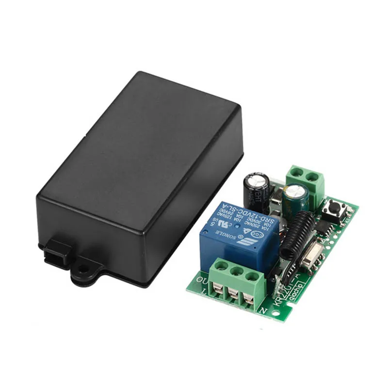 AC 220V Remote controller Part 100m Wireless Receiver Relay Switch Module Black 433 MHz Controller New
AC 220V Remote controller Part 100m Wireless Receiver Relay Switch Module Black 433 MHz Controller New
