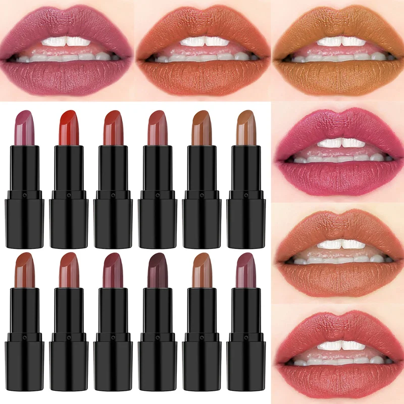 12Color Metallic Matte Lipstick Lip Waterproof Long Lasting Makeup Cosmetics Shimmer Velvety Lipgloss Matte Lipstick Batom TSLM2
12Color Metallic Matte Lipstick Lip Waterproof Long Lasting Makeup Cosmetics Shimmer Velvety Lipgloss Matte Lipstick Batom TSLM2