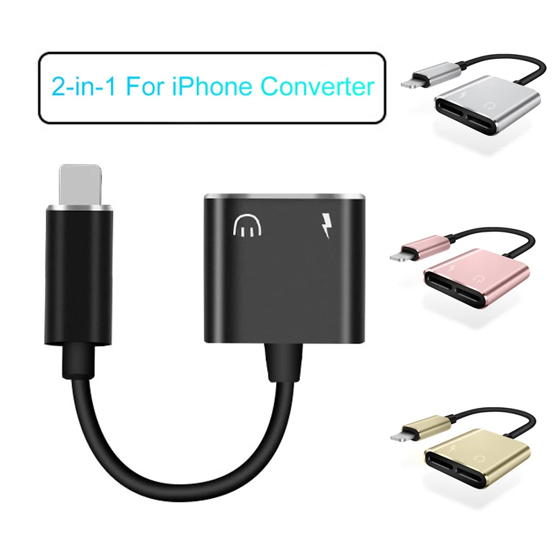 Aux Jack Headphone Earphones adapter For iPhone X XS Max XR 7 8 Plus Fast Charging Support Music Charge and Call For IOS 10.3/11
Aux Jack Headphone Earphones adapter For iPhone X XS Max XR 7 8 Plus Fast Charging Support Music Charge and Call For IOS 10.3/11