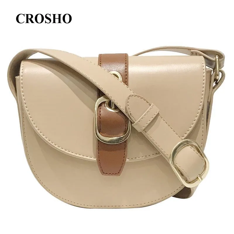 CROSHO Retro Semicircle Saddle Bag Slant Across A Small Shoulder Bag Panelled Thread Hasp
CROSHO Retro Semicircle Saddle Bag Slant Across A Small Shoulder Bag Panelled Thread Hasp