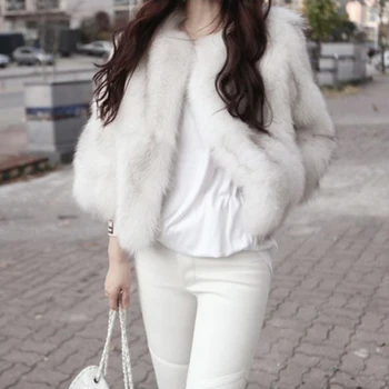 2018 short faux fur coat women's Korean version of the fox fur coat autumn and winter fashion casual jacket
2018 short faux fur coat women's Korean version of the fox fur coat autumn and winter fashion casual jacket