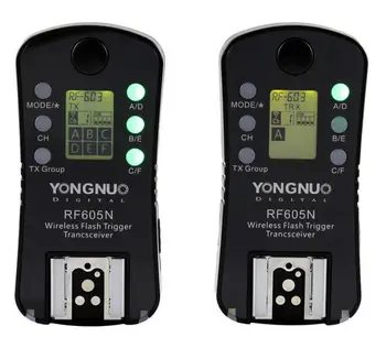 YONGNUO RF-605N RF-605 RF605 Wireless Flash Trigger with LCD For Nikon D7100 D7000 D5200 D5100 D5000 D3200 D3100 D3000 D800 
YONGNUO RF-605N RF-605 RF605 Wireless Flash Trigger with LCD For Nikon D7100 D7000 D5200 D5100 D5000 D3200 D3100 D3000 D800