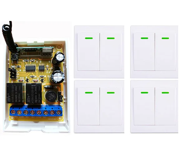 New digital Remote Control Switch DC12V DC24V 2CH Receiver Wall Transmitter Wireless Power Switch Radio Controlled Switch Relay
New digital Remote Control Switch DC12V DC24V 2CH Receiver Wall Transmitter Wireless Power Switch Radio Controlled Switch Relay