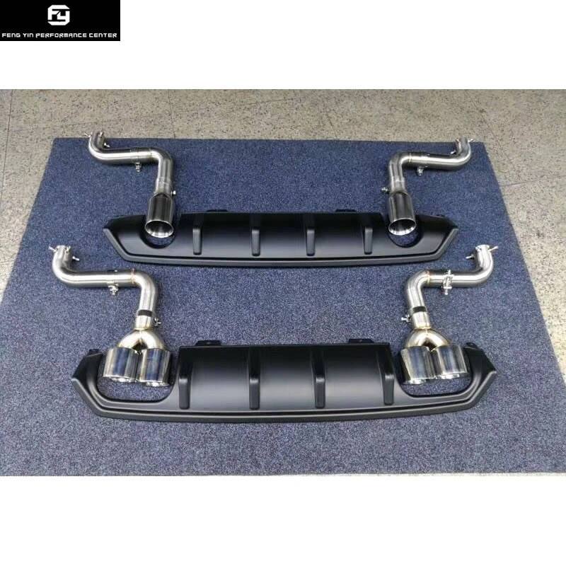 PU rear bumper diffuser stainless steel exhaust pipes Exhaust tail throat for Honda Civic 10TH Car body kit 16-17
PU rear bumper diffuser stainless steel exhaust pipes Exhaust tail throat for Honda Civic 10TH Car body kit 16-17