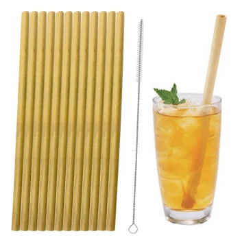 Behogar 12pcs Bamboo Drinking Straws with 1pcs Cleaning Brush for Home Cold Drink Shop Barware Coffee Shop Party 8 Inch Length
Behogar 12pcs Bamboo Drinking Straws with 1pcs Cleaning Brush for Home Cold Drink Shop Barware Coffee Shop Party 8 Inch Length