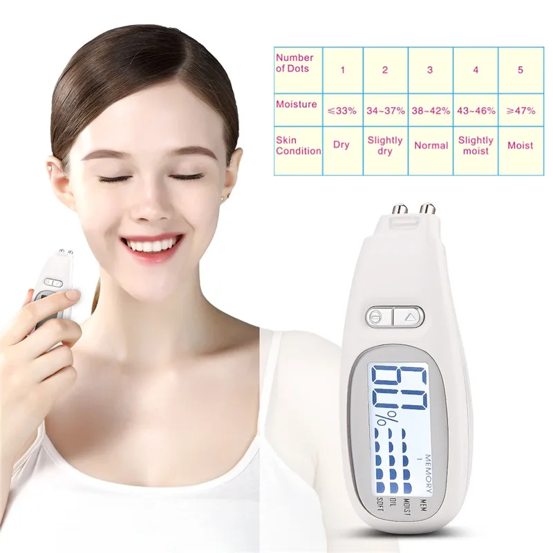 Digital Skin Analyzer Electronic Fat Measure LED Display Skin Moisture Oil Softness with Memory Function Tester Pen instruments
Digital Skin Analyzer Electronic Fat Measure LED Display Skin Moisture Oil Softness with Memory Function Tester Pen instruments