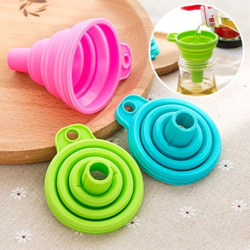 Liquid Dispensing Small Funnel Protable Mini Silicone Gel Foldable Funnel Hopper Kitchen Cooking Tools Collapsible Accessories
Liquid Dispensing Small Funnel Protable Mini Silicone Gel Foldable Funnel Hopper Kitchen Cooking Tools Collapsible Accessories