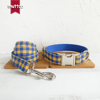 MUTTCO adjustable dog collar walking training dog leash THE BLUE YELLOW PLAID solid durable pet supplies strap 5 sizes UDC068
MUTTCO adjustable dog collar walking training dog leash THE BLUE YELLOW PLAID solid durable pet supplies strap 5 sizes UDC068