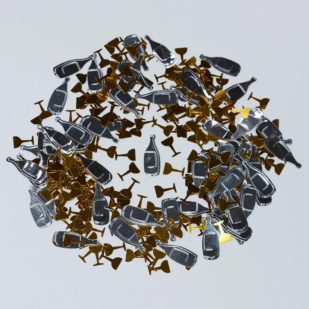 150g Black Winebottle Gold Wine Glass Cup Wedding Party Table Scatters Cheers! Champagne Bottles & Glasses Confetti Sprinkles
150g Black Winebottle Gold Wine Glass Cup Wedding Party Table Scatters Cheers! Champagne Bottles & Glasses Confetti Sprinkles