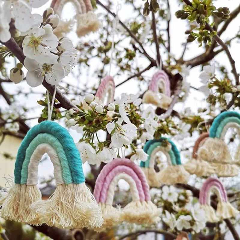 Home Decoration Accessories Rainbow Hand-woven Nordic Decorations Cool Simple Wall Decoration Pendant
Home Decoration Accessories Rainbow Hand-woven Nordic Decorations Cool Simple Wall Decoration Pendant