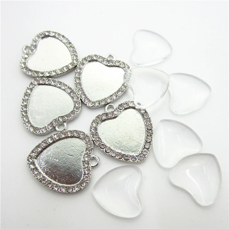 10pcs/lot Crystal Heart Dangle Charms custom jewelry heart charms Making with Clear Glass Cabochons, Copper, Clear, Button: 18mm
10pcs/lot Crystal Heart Dangle Charms custom jewelry heart charms Making with Clear Glass Cabochons, Copper, Clear, Button: 18mm
