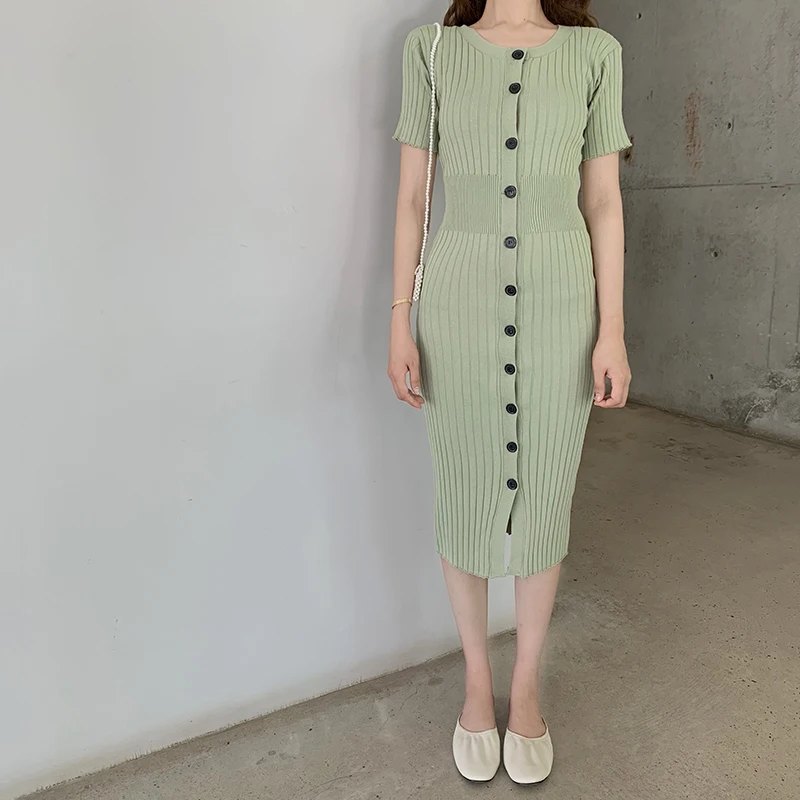 3 colors Women Sweater Dress Bodycon short Sleeve solid color Pullover Knitted 2019 summer long Sweater Dress (R44402)
3 colors Women Sweater Dress Bodycon short Sleeve solid color Pullover Knitted 2019 summer long Sweater Dress (R44402)