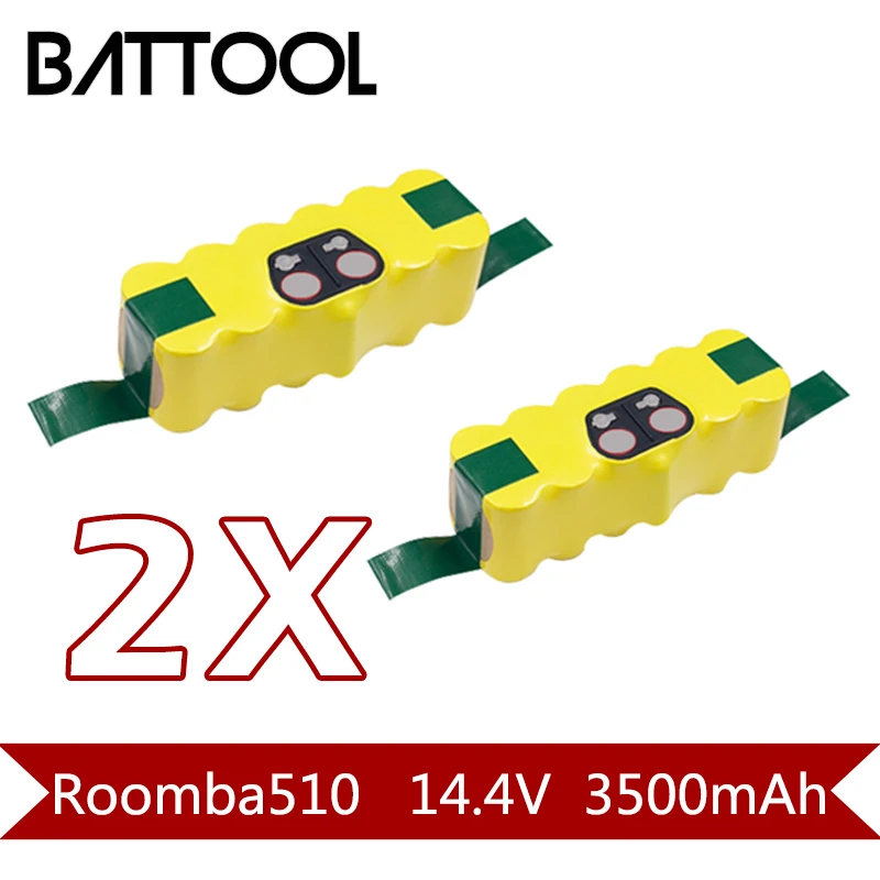 2X 3500mAh 14.4V Ni-MH Rechargeable Battery for iRobot Cleaner : 500 560 530 510 562 550 570 581 610 650 790 780 532 760 770
2X 3500mAh 14.4V Ni-MH Rechargeable Battery for iRobot Cleaner : 500 560 530 510 562 550 570 581 610 650 790 780 532 760 770