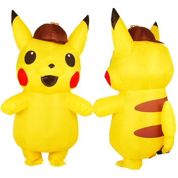 New Adult Pika Inflatable Costume cosplay Anime Pokemon Detective yellow costumes Dress clothing Halloween Costume for Adult
New Adult Pika Inflatable Costume cosplay Anime Pokemon Detective yellow costumes Dress clothing Halloween Costume for Adult
