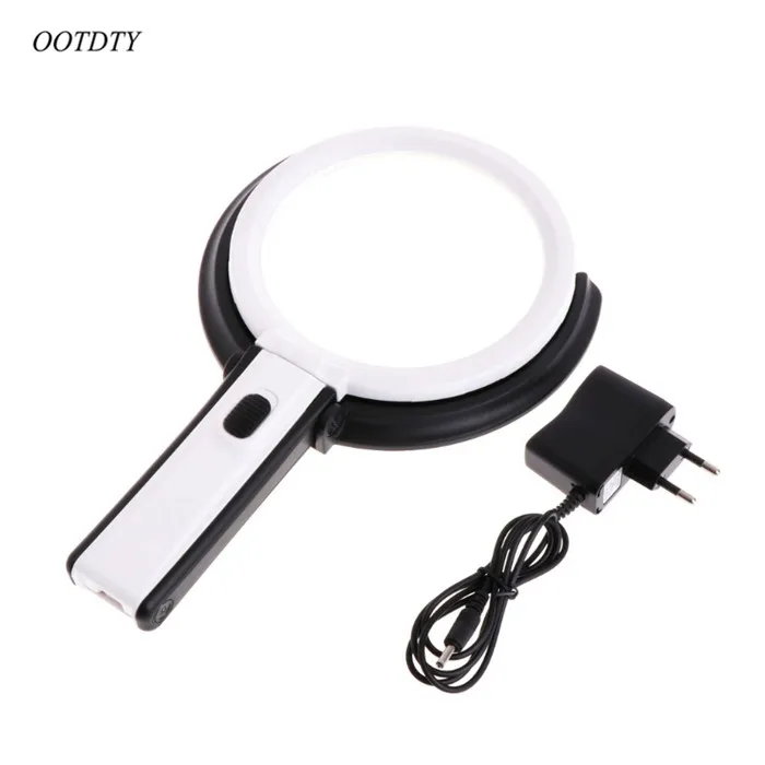 OOTDTY 1.8X 5X Table Lamp Magnifier Glass 130mm with 12 LED Lighting and EU Power Charger
OOTDTY 1.8X 5X Table Lamp Magnifier Glass 130mm with 12 LED Lighting and EU Power Charger