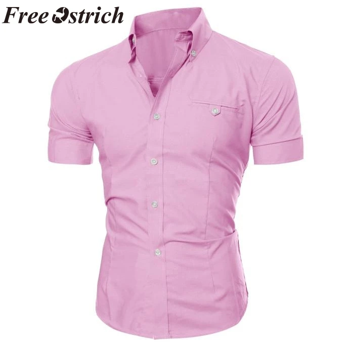 FREE OSTRICH 2019 New Hot Men Fashion Luxury Business Stylish Slim Fit Short Sleeve Casual Shirt For Male Wholesale
FREE OSTRICH 2019 New Hot Men Fashion Luxury Business Stylish Slim Fit Short Sleeve Casual Shirt For Male Wholesale