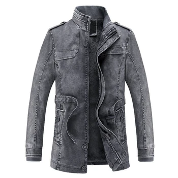 Jacket men Slim Warm mens washed Leather Motorcycle Biker Jackets Standing Collar Coat jaqueta masculina Plus size XXXL
Jacket men Slim Warm mens washed Leather Motorcycle Biker Jackets Standing Collar Coat jaqueta masculina Plus size XXXL