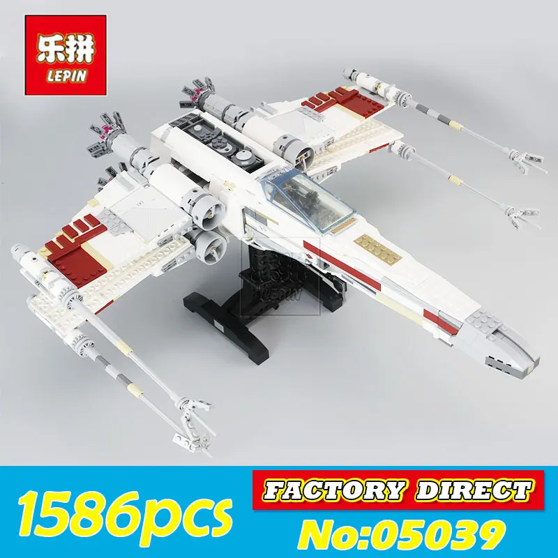 DHL LEPIN 05039 Star Cool Model Wars 1586pcs Red Five X Starfighter wing Building Blocks Bricks toy Compatible 10240 Boy gifts
DHL LEPIN 05039 Star Cool Model Wars 1586pcs Red Five X Starfighter wing Building Blocks Bricks toy Compatible 10240 Boy gifts
