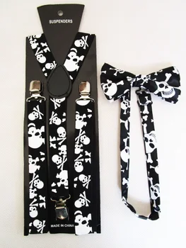 Free Shipping 2018 New Fashion Women Men Unisex Black Skull Bow Ties And Suspenders Sets
Free Shipping 2018 New Fashion Women Men Unisex Black Skull Bow Ties And Suspenders Sets