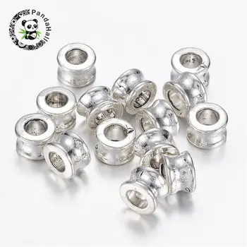100pcs Tibetan Silver European Beads, Large Hole Beads, Tube, Lead Free & Cadmium Free, Antique Silver, 8x5.5mm, Hole: 4.5mm
100pcs Tibetan Silver European Beads, Large Hole Beads, Tube, Lead Free & Cadmium Free, Antique Silver, 8x5.5mm, Hole: 4.5mm