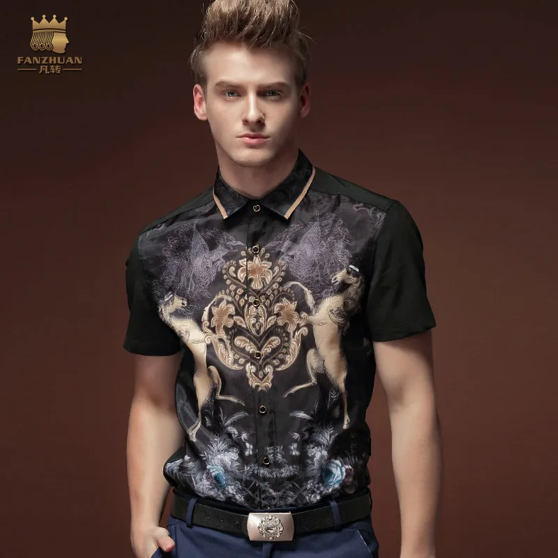FANZHUAN Independent Designer Tide brand Men's Summer Original Palace Wind 3D Digital Print Shirt Men's Short Sleeve
FANZHUAN Independent Designer Tide brand Men's Summer Original Palace Wind 3D Digital Print Shirt Men's Short Sleeve