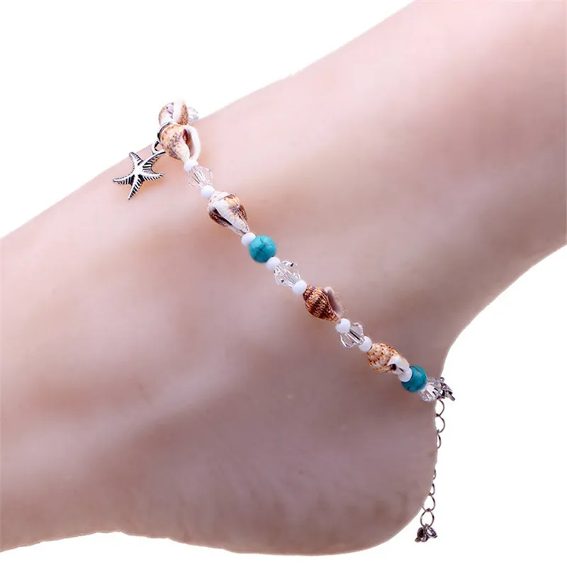 Bohemian Handmade Beaded Starfish Pendant Bracelet Anklet Vogue Sexy Personality Conch Crystal Weave Beach Feet Jewelry
Bohemian Handmade Beaded Starfish Pendant Bracelet Anklet Vogue Sexy Personality Conch Crystal Weave Beach Feet Jewelry