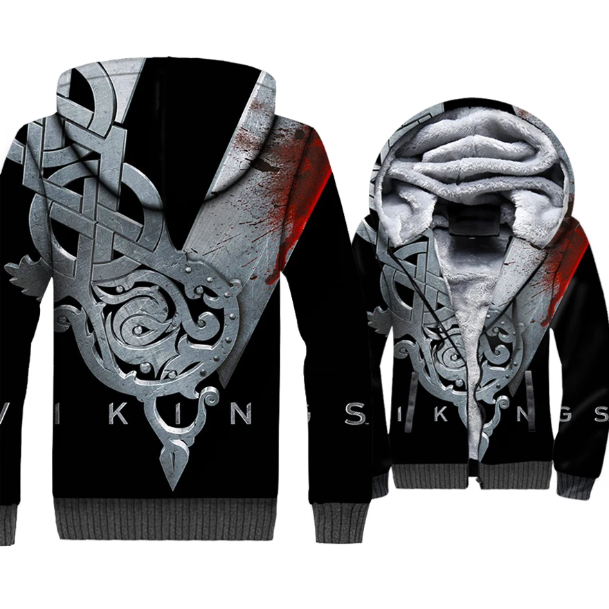 2018 Fashion Sweatshirts For Men Jackets Autumn Winter Thick Coats VIKINGS 3D Printed Clothing Hip Hop Streetwear Men's Hoodies
2018 Fashion Sweatshirts For Men Jackets Autumn Winter Thick Coats VIKINGS 3D Printed Clothing Hip Hop Streetwear Men's Hoodies