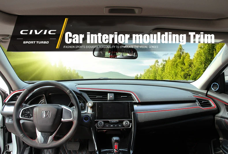 3D DIY 5 Meters Color Film Car Interior Exterior Decoration Moulding Trim Strip line by Auto Parts For Honda Civic 2018 2019
3D DIY 5 Meters Color Film Car Interior Exterior Decoration Moulding Trim Strip line by Auto Parts For Honda Civic 2018 2019
