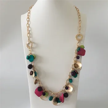 PRETTY WOMEN NECKLACE GOLD COLOR PLATING COLORFUL BEAD ROUND DISC CHARM LONG NECKLACE FOR WOMEN GIRL
PRETTY WOMEN NECKLACE GOLD COLOR PLATING COLORFUL BEAD ROUND DISC CHARM LONG NECKLACE FOR WOMEN GIRL