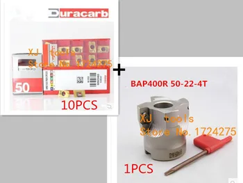 

Free Shipping BAP400R-50-22-4T Milling tool and 10pcs APMT1604PDER Carbide insert,Face Mill Shoulder Cutter For Milling Machine