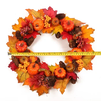 Xmas Garland 45cm Rattan Berry Maple Leaf Fall Front Door Wreath Ornament Festival Wedding Party Home Decor
Xmas Garland 45cm Rattan Berry Maple Leaf Fall Front Door Wreath Ornament Festival Wedding Party Home Decor