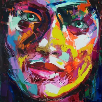 Palette knife painting portrait Palette knife Face Oil painting Impasto figure on canvas Hand painted Francoise Nielly 14-38
Palette knife painting portrait Palette knife Face Oil painting Impasto figure on canvas Hand painted Francoise Nielly 14-38