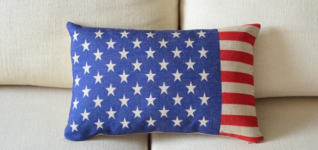 American USA Flag Stars Stripes pillow cover Linen Cushion cover lumbar pillow Car Office Cushions Decor
American USA Flag Stars Stripes pillow cover Linen Cushion cover lumbar pillow Car Office Cushions Decor