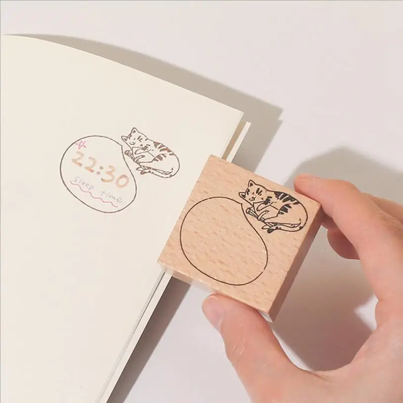 Vintage Cute Lazy Cat pattern Wooden Stamp Kawaii Stationery Papelaria DIY Scrapbooking Dairy Decorations School Office Supplies
Vintage Cute Lazy Cat pattern Wooden Stamp Kawaii Stationery Papelaria DIY Scrapbooking Dairy Decorations School Office Supplies