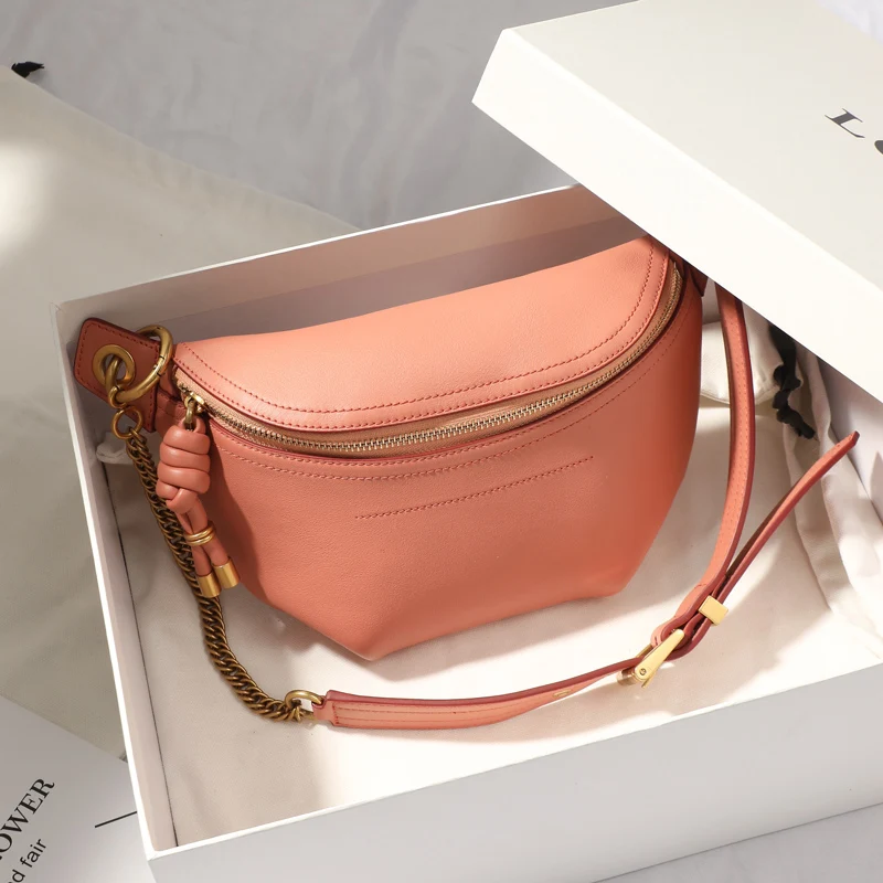2019 New High Quality Genuine Leather Waist Pack Chest Bag Luxury Fashion Chain Shoulder Messenger Bags Women Handbags
2019 New High Quality Genuine Leather Waist Pack Chest Bag Luxury Fashion Chain Shoulder Messenger Bags Women Handbags
