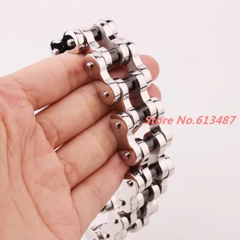 9" Charming 20mm Huge 316L Stainless Steel Silver Black Color Mens Biker Bicycle Motorcycle Chain Males Bracelets & Bangles
9" Charming 20mm Huge 316L Stainless Steel Silver Black Color Mens Biker Bicycle Motorcycle Chain Males Bracelets & Bangles